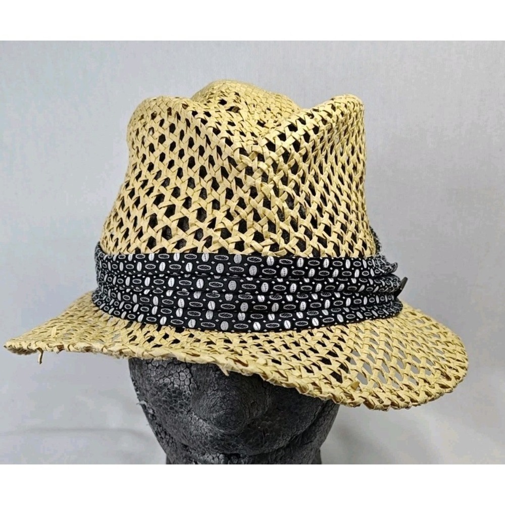 Goorin Bros. 100% Paper Fedora XL Mens Hat Cap Natural Color With Band 600-9538